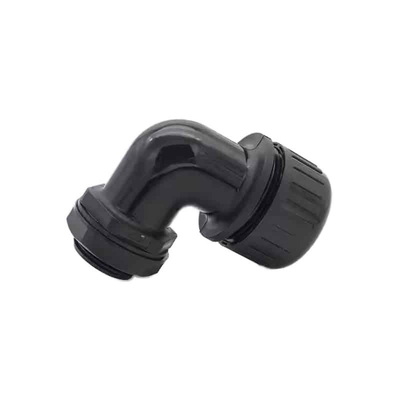 90 Degree Nylon Cable Gland, IP68 Right Angle Connector