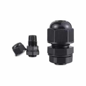 Extended Thread Nylon Cable Gland for Thick Panels, IP68