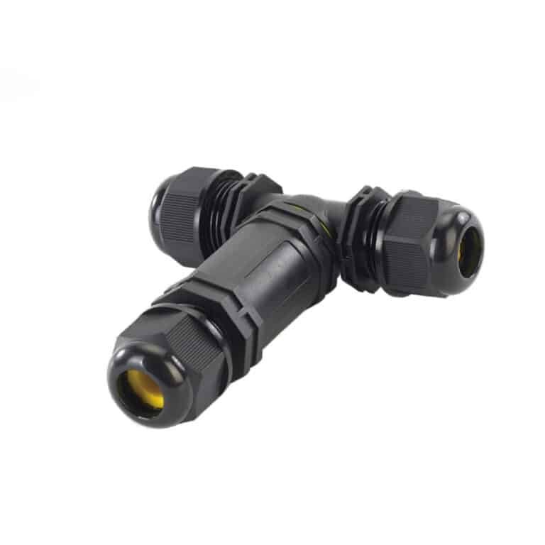 25A Waterproof T-Connector with Screw Terminals, IP68 TXM25