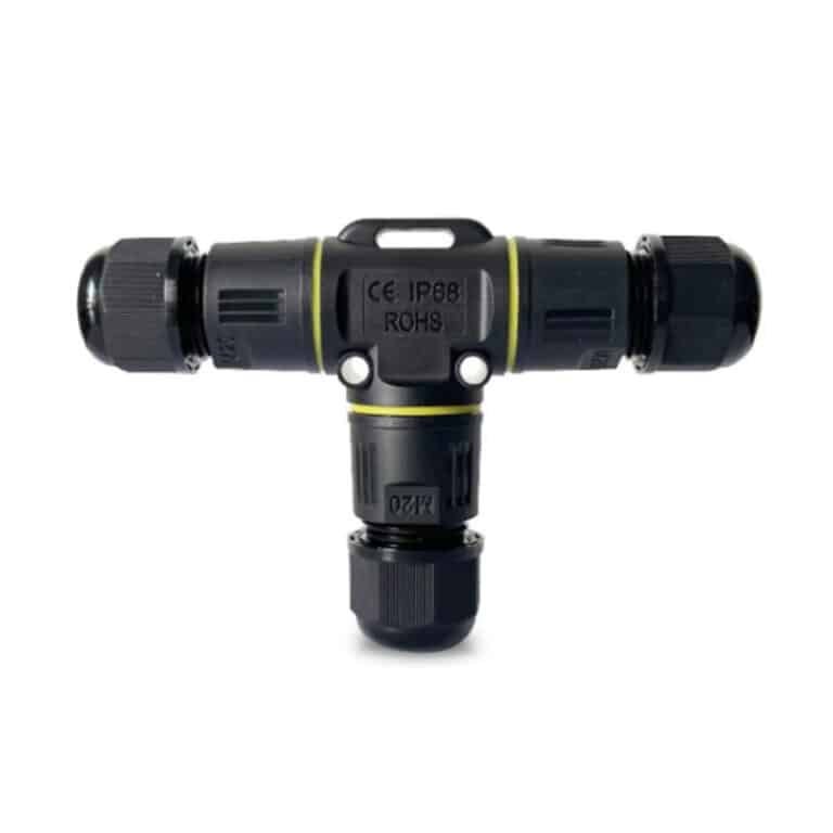 IP68 T-Connector, 3-Way Waterproof Quick Splice TXM20