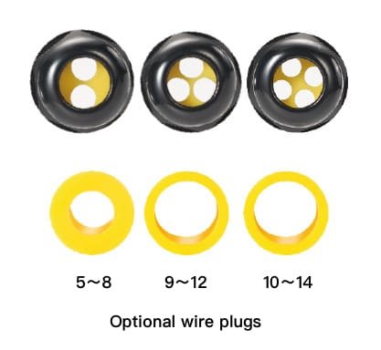 IP68 Waterproof Y-Connector, 32A 3-Way Power Splitter