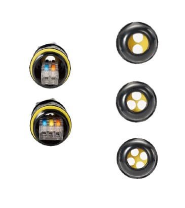 Conector à prova de água para fios de pressão, ZXFTM25 Modular IP68