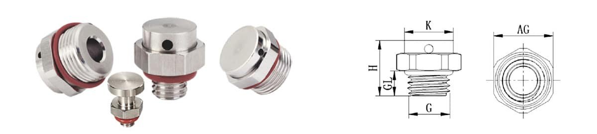 Ruostumattomasta teräksestä valmistettu suojaventtiili, IP68 hengittävä venttiili 3 Ruostumattomasta teräksestä valmistettu suojaventtiili, IP68 hengittävä venttiili