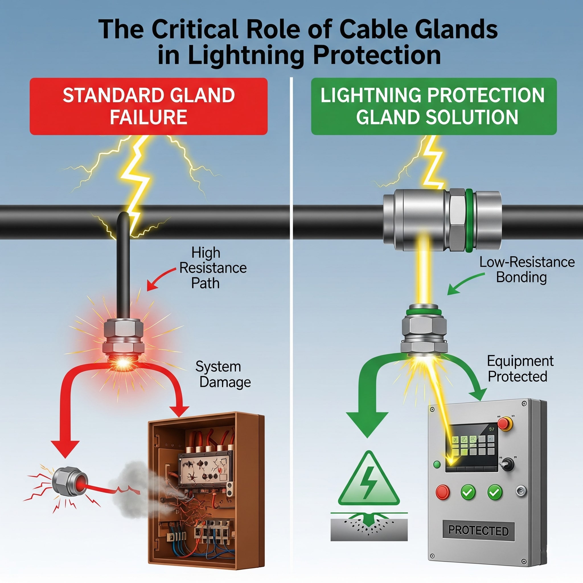 How Do Cable Glands Protect Lightning Protection Systems From ...