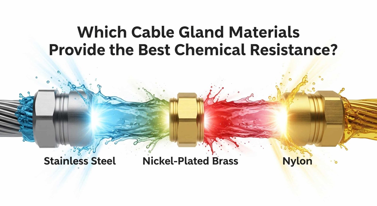 Které materiály kabelových vývodek poskytují nejlepší chemickou odolnost?