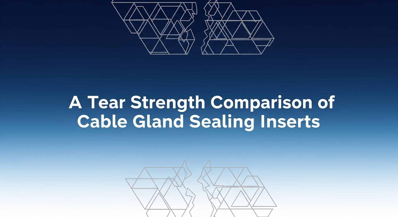 Kabelių riebokšlių sandarinimo įdėklų atsparumo plyšimui palyginimas