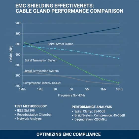 Emc Performance 어떤 케이블 글랜드 디자인이 가장 효과적인 360° EMC 차폐 성능을 제공합니까? - 벱토 케이블 글랜드