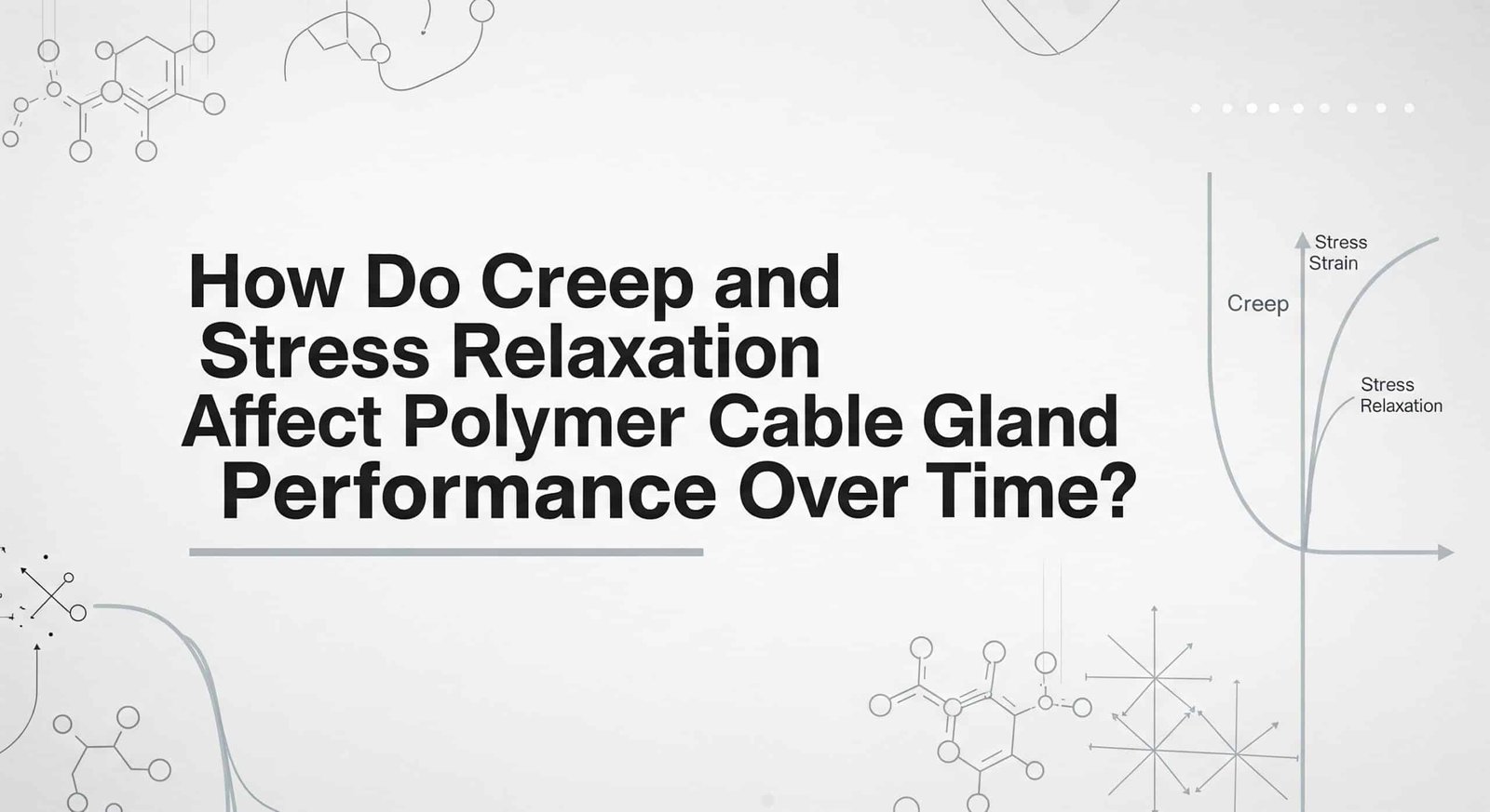 Bagaimana Creep dan Relaksasi Stres Mempengaruhi Kinerja Kelenjar Kabel Polimer dari Waktu ke Waktu?