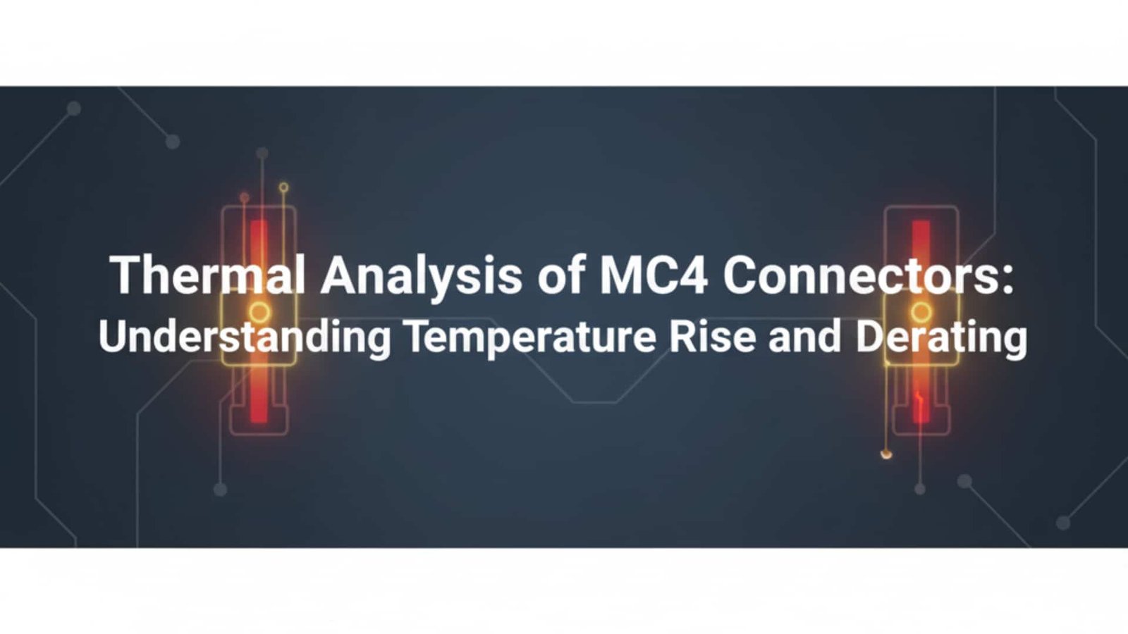 ניתוח תרמי של מחברי MC4 – הבנת עליית הטמפרטורה והפחתת ההספק