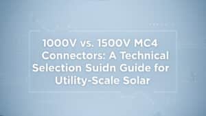 Đầu nối MC4 1000V so với 1500V – Hướng dẫn lựa chọn kỹ thuật cho các dự án điện mặt trời quy mô công nghiệp