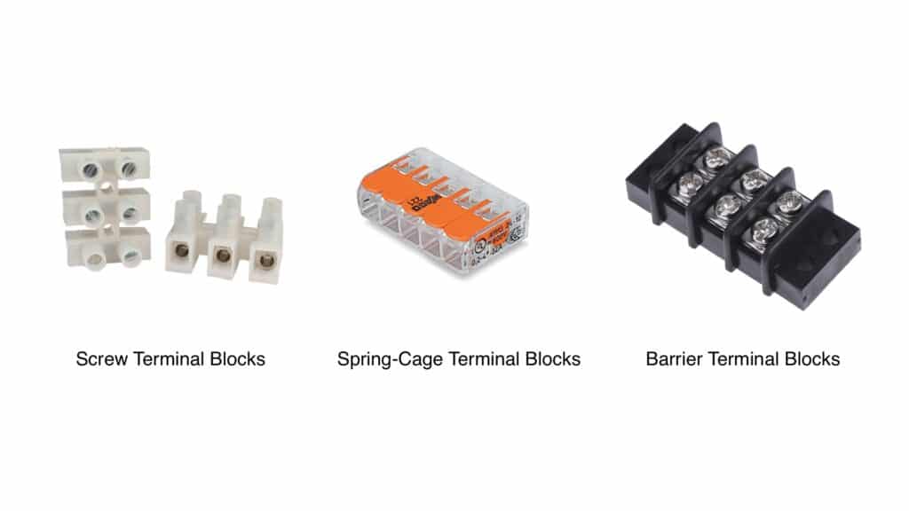 Forskellige typer af terminalblokke