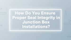 How Do You Ensure Proper Seal Integrity in Junction Box Installations?