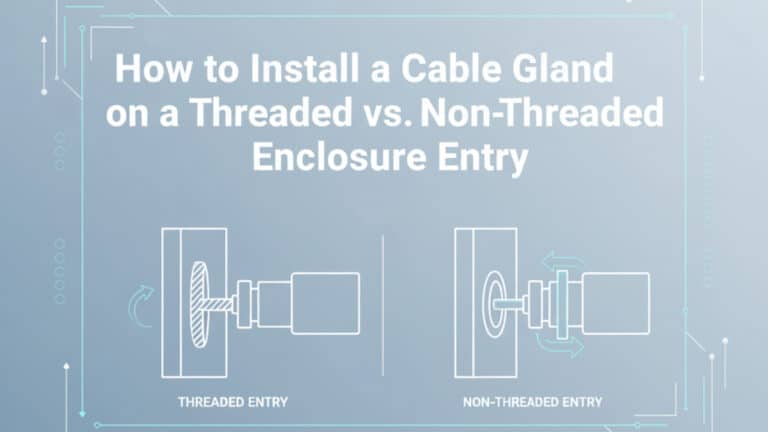 Threaded Cable Design How To Install A Cable Gland On A Threaded Vs. Non-Threaded Enclosure ...