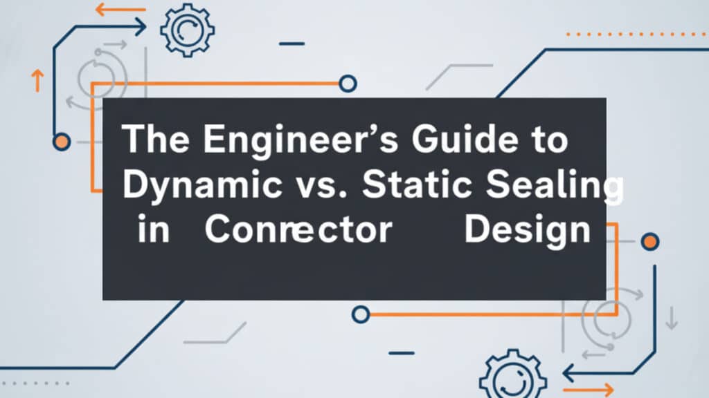 Static Wire Connection The Engineer's Guide To Dynamic Vs. Static Sealing In Connector Design ...