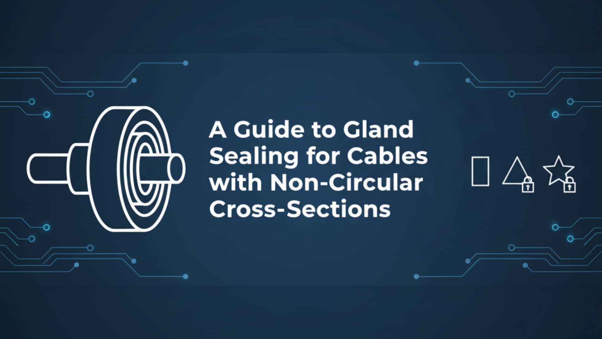 Vodnik za tesnjenje žrel za kable z neokroglim prerezom