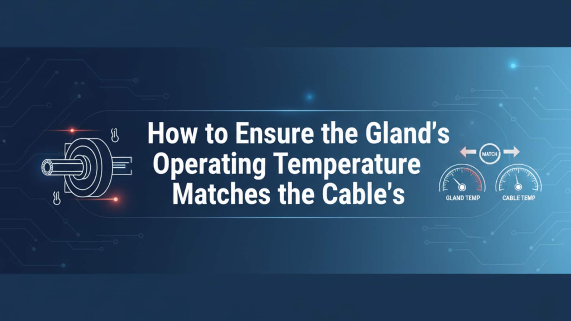 Como garantir que a temperatura de funcionamento do bucim corresponde à do cabo