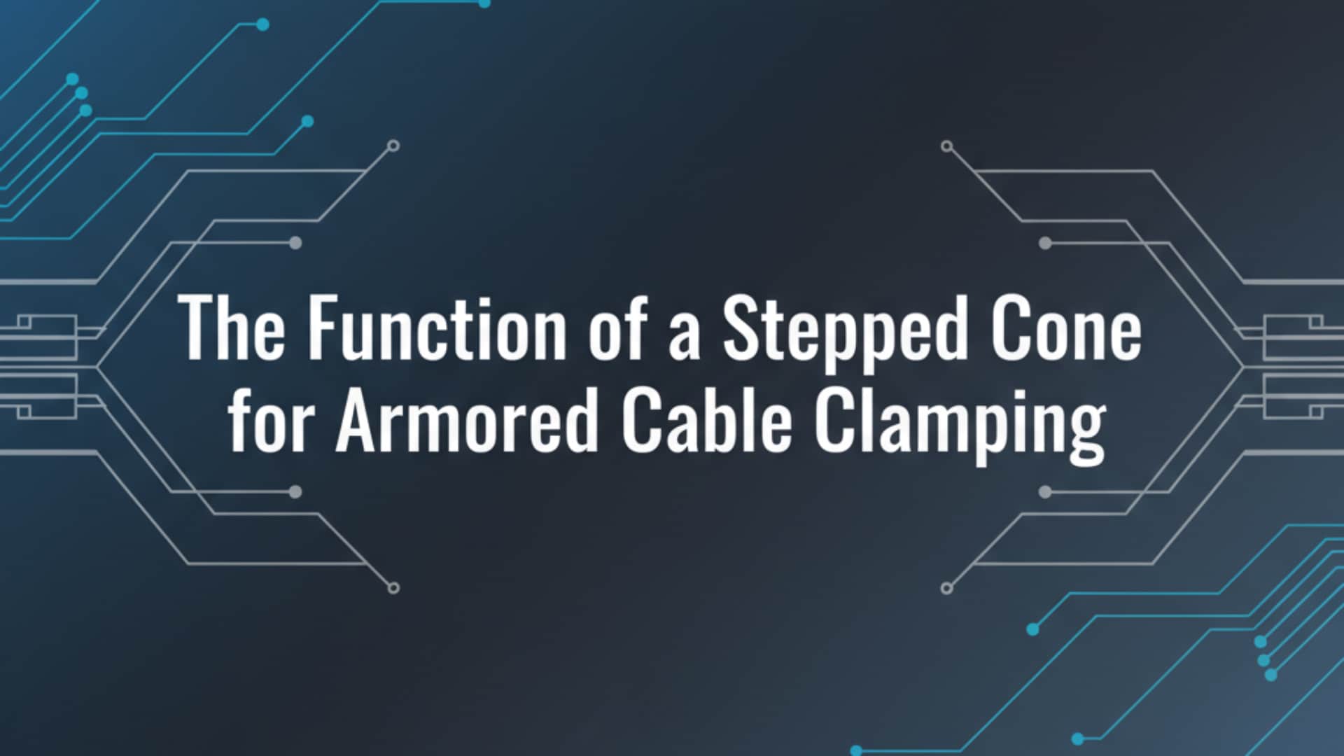 Pakāpienveida konusa funkcija bruņotu kabeļu skavošanai