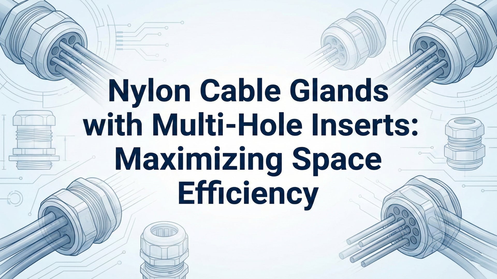 Nylon Cable Glands with Multi-Hole Inserts- Maximizing Space Efficiency